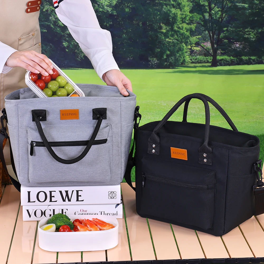 Изолированная сумка для обеда большой емкости, герметичная охлаждаемая сумка-тоут, сумка для обеда, еда, бенто-холодильник, термоконтейнер для хранения