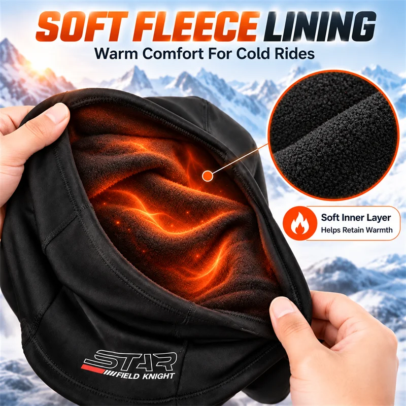 SFK Motorcycle Cycling Mask Scarf Winter Warm Windproof Breathable New Balaclava Helmet Liner Freely Switch Wear Various Scene