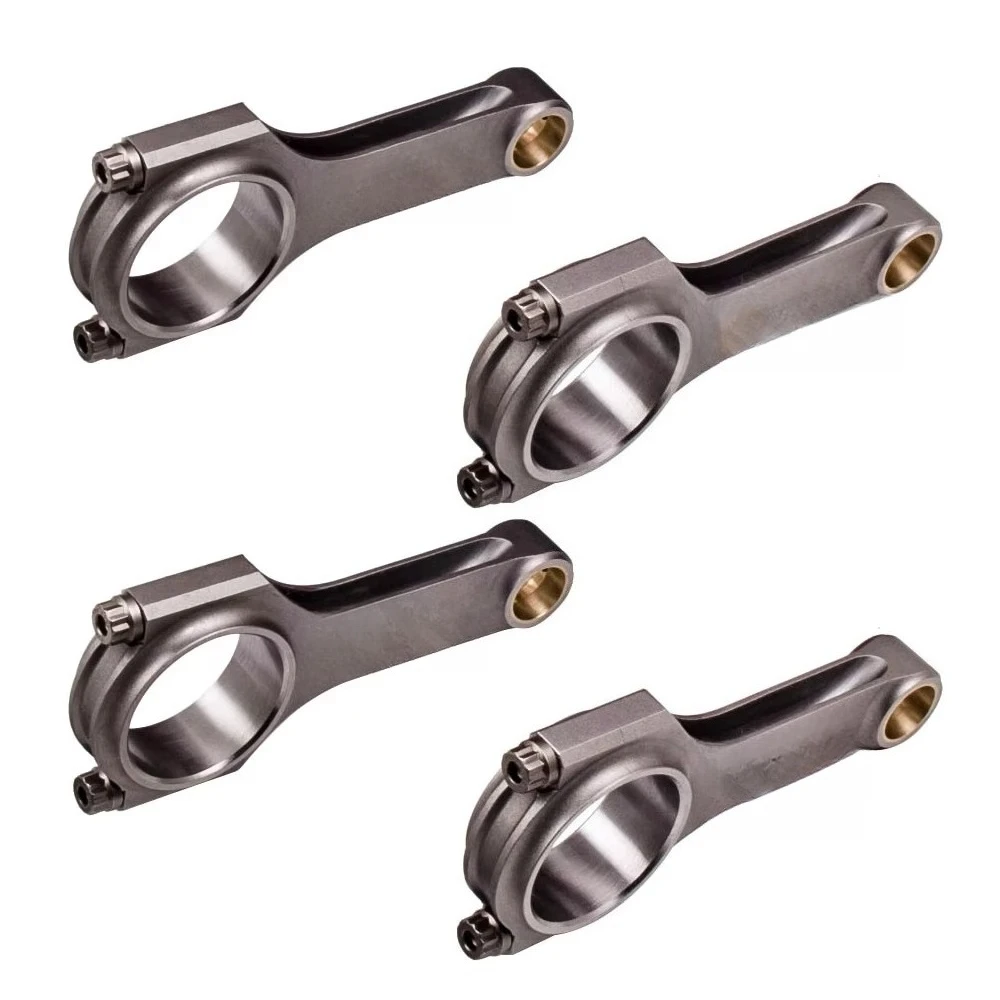 【Premium Hot Selling 】Maxpeeding rod 6pcs H-beam racing link i VW Golf R32 A3 3.2l VR6 24v hole 84mm with ARP 2000 bolt