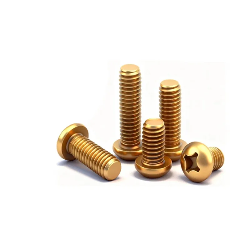 5/20pcs M3 M4 M5 M6 GB818 Pure Copper Brass Cross Round Phillips Pan Head Screw Bolt Diameter 3mm 4mm 5mm 6mm Length 6-50mm