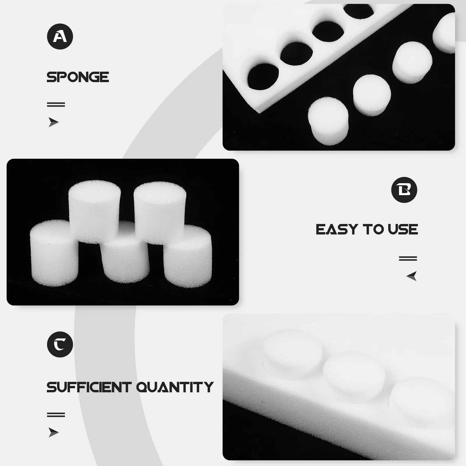 

100Pcs Hydroponic Sponge Block Soil-Free Cultivation Medium for Vegetable Sprouts Greenhouse Planting and Hydroponic Accessories