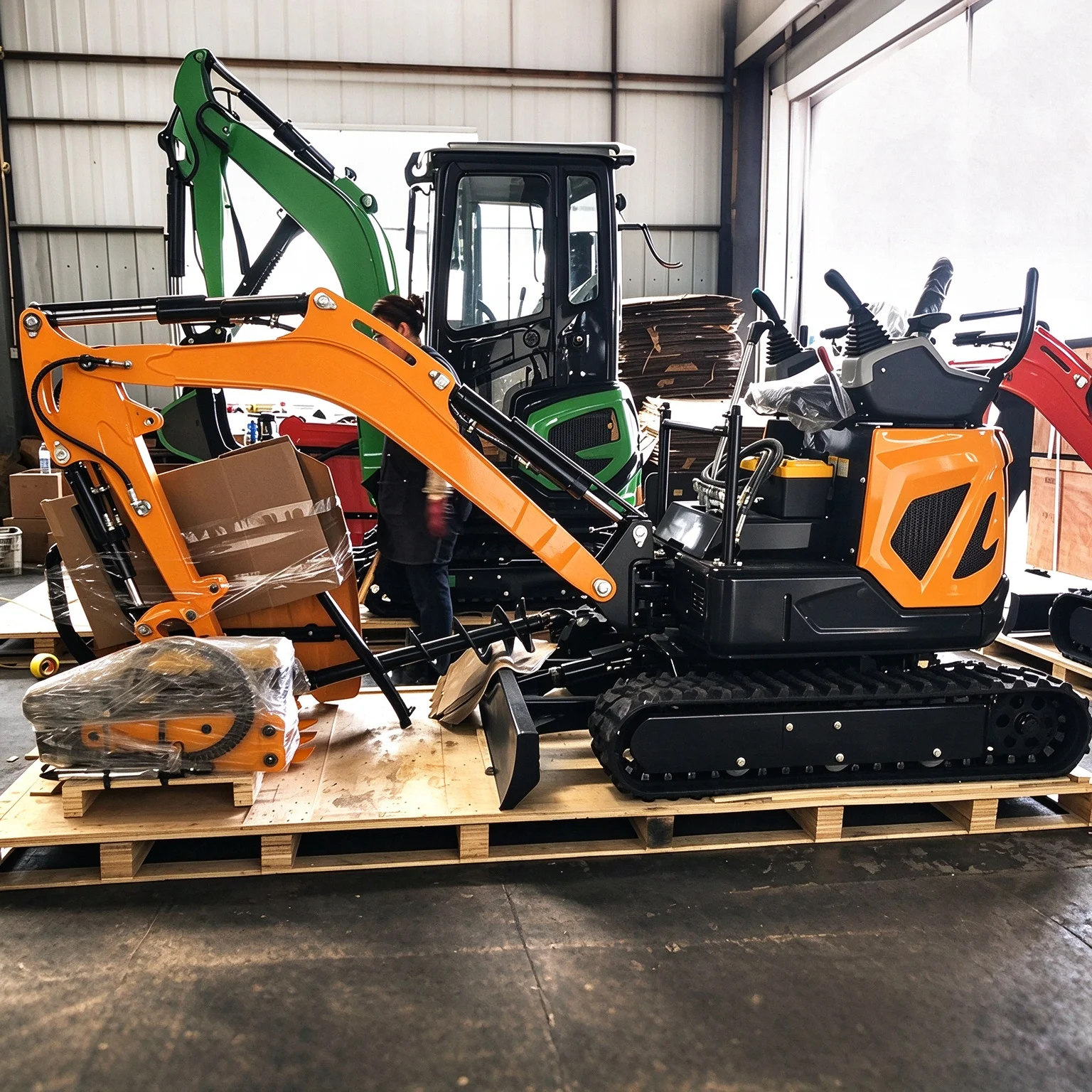 1.8 Ton Mini Excavator Crawler Digger Multifunctional CE EPA Euro 5 Customized Heavy Duty Construction Machine