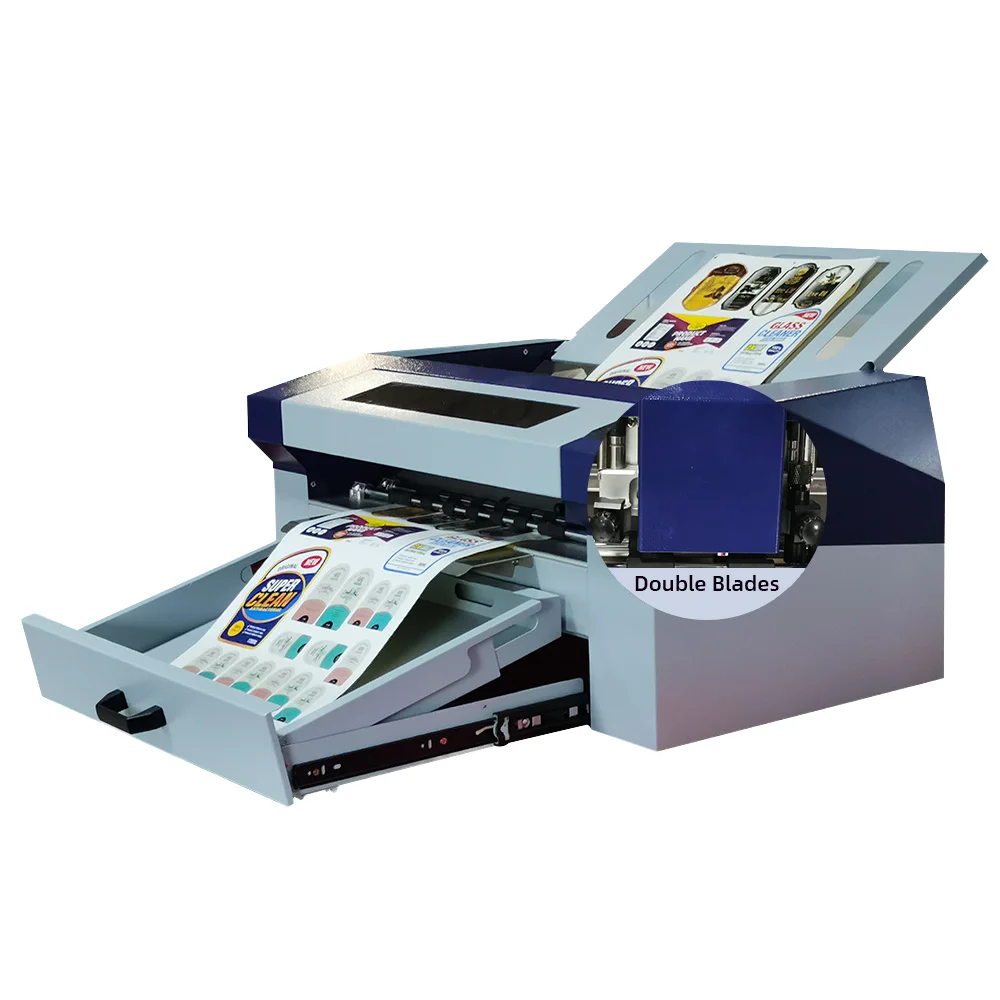 Boway A3 Servo Label Cutting Plotter Touchscreen Control High Precision Auto-Feeding Auto-Cutting New Bulk Cutting Capability