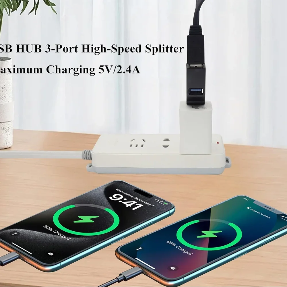 3-in-1 USB HUB USB 3.0 Adapter USB Docking Station USB Splitter Extender OTG Adapter 5Gbps High Speed for PC Laptop Macbook