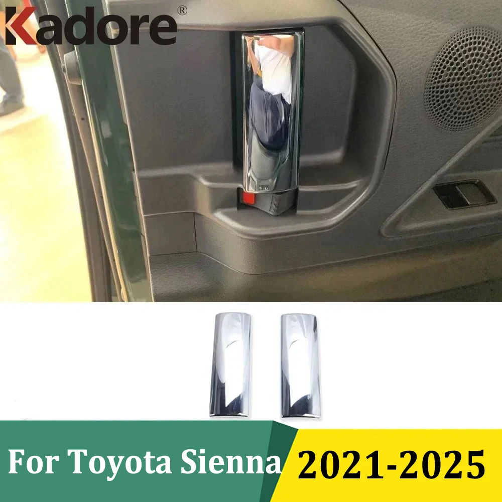 

Для Toyota Sienna 2021 2022 2023 2024 2025 средняя дверная ручка чаша накладки автомобильная наклейка Стайлинг аксессуары для интерьера