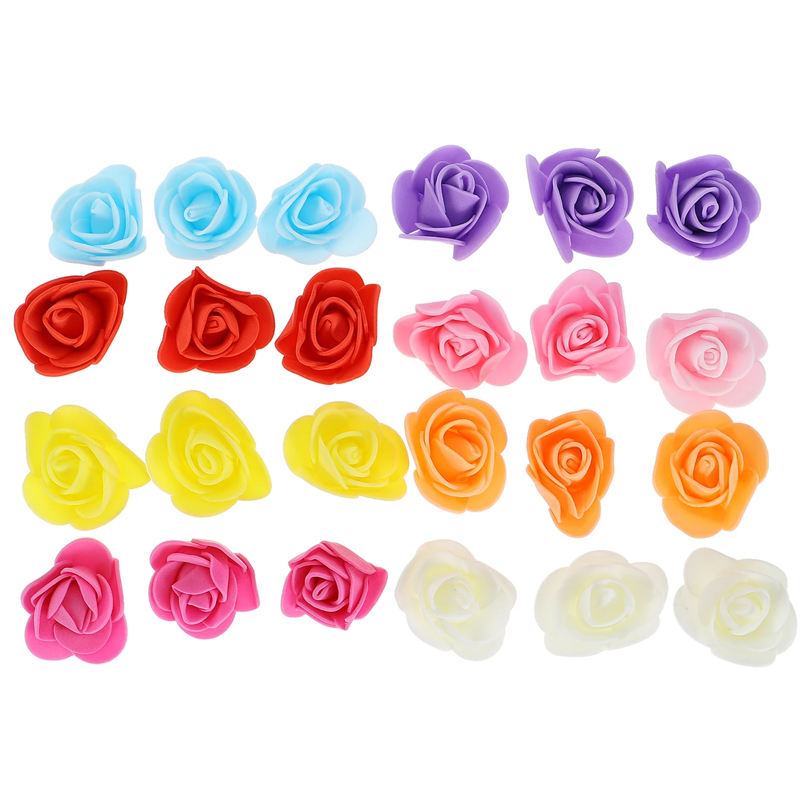 

200Pcs Foam Roses Simulation Rose Party Props DIY Flower Arrangement Romantic Decor Wedding Scene Layout Ornament