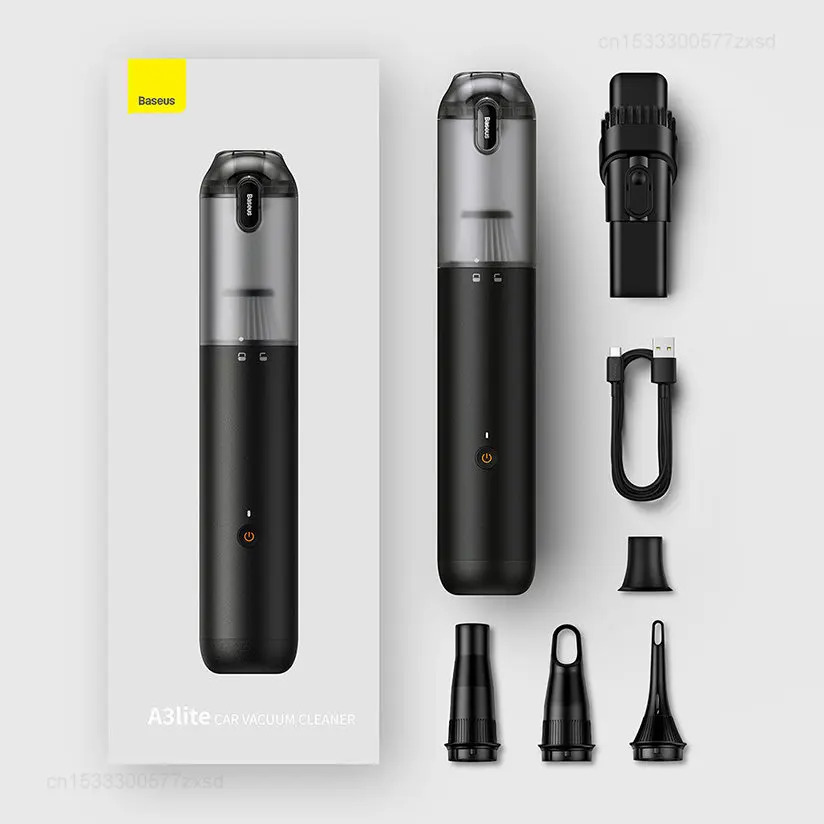 Xiaomi Baseus A3lite 12000Pa Car Vacuum Cleaner Air Pump Wireless Dust Catcher for Household Handheld Portable Vacuum Cleaner