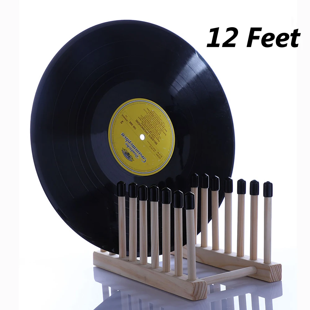 LP Record Rack Multifunctional Record Vinyl Drying Rack pinewood Storage Rack for LP Record Display Storage