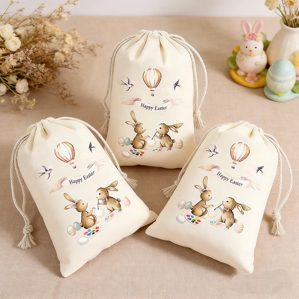 

Пасхальный мешочек-гамак для подарков с завязками для детей, для пасхальных подарков, хранения, поиска яиц, сувениров для вечеринок, украшений