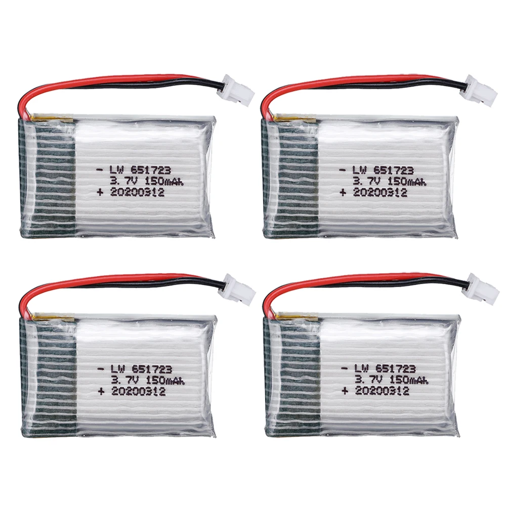 3/5pcs For H20 Original Battery 1s 3.7V 150mAh 30C For H20 Syma S8 M67 U839 RC Quadcopter Spare Parts 3.7V Lipo Batter