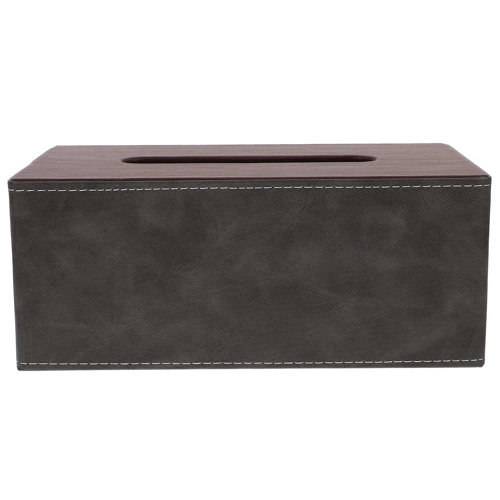 

Simple Tissue Box Cover PU Home Office Car Hotel Desktop Decoration Compact Size Light Weight Tissue Box Cover