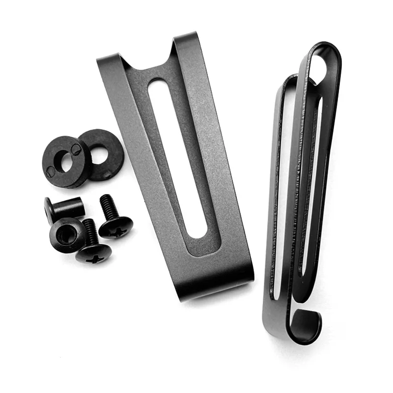 CNC 420 Stainless Steel Material KYDEX IWB Holster Clips Knife K Sheath Scabbard Belt Clamps With Screws DIY Making Accessories