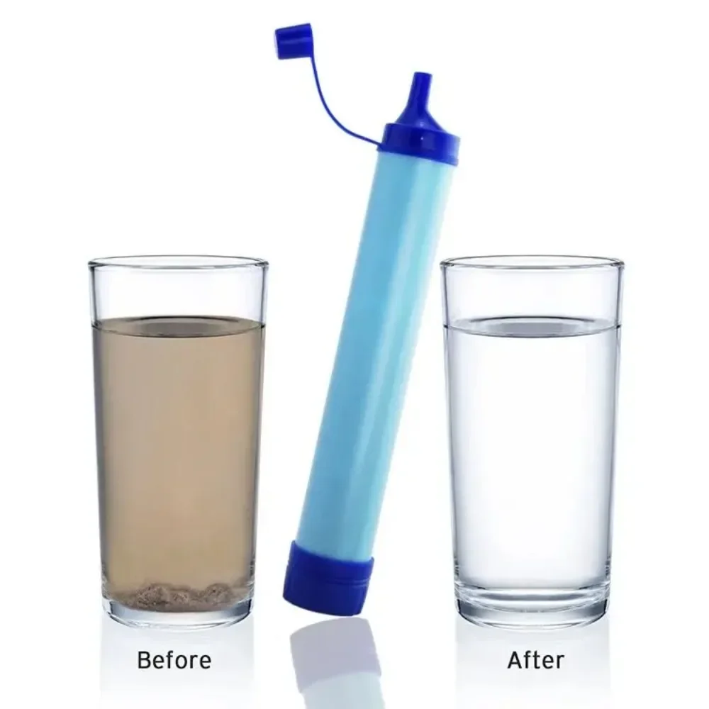 Portable Outdoor Water Purifier Camping Hiking Emergency Survival Water Filter Filtration Straws Camping Equipment Accessories
