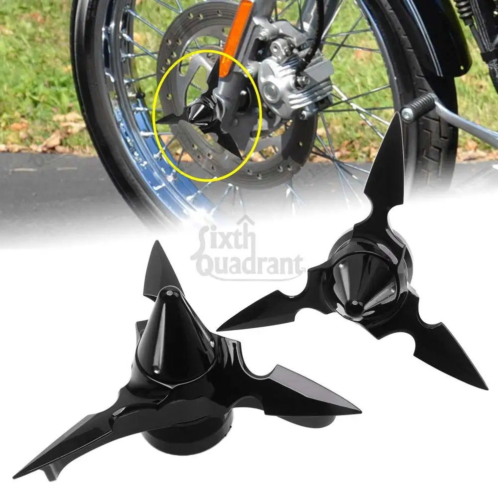 

2 шт., колпачки для гаек передней оси, чехлы для Harley Dyna Softail Sportster Touring V-Rod Trike Street 1984-2025