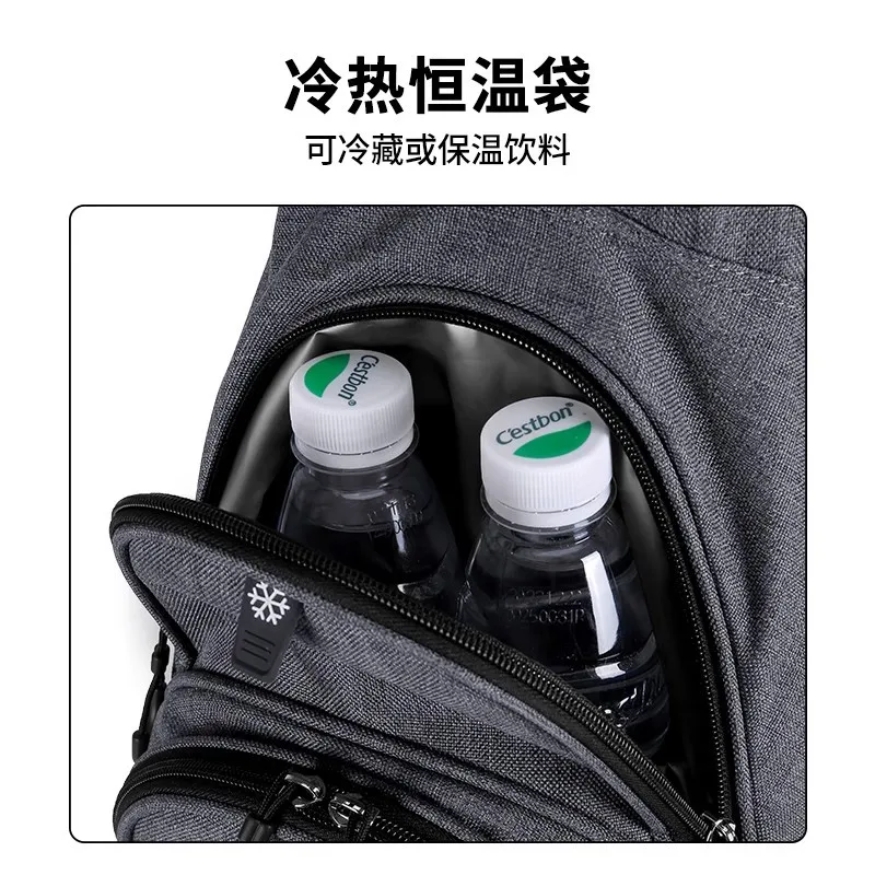 PGM Golf Stand Bag for Men Lightweight Waterproof QB092 Grey Stable Stand Easy Carry