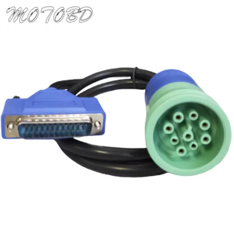 Fit For Holland CNH DPA5 Electronic Service Tools Agriculture Diagnostic tool 9Pin to Male DB 25Pin Connector Adapter Main Cable