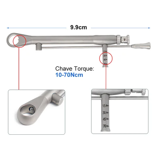 Imagen 2 del producto Llave dinamométrica para implante Dental, destornillador, Kit de prótesis, controladores de trinquete, herramientas de reparación de implantes de odontología