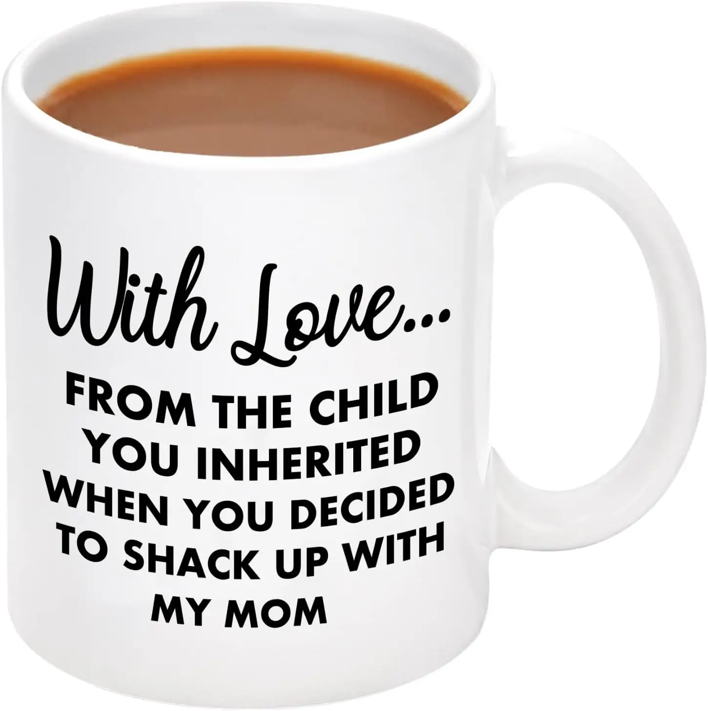 

Gifts for Stepdad, Coffee Mugs from The Child You Inherited, Christmas Birthday Father's Day Gifts for Stepfather, Mug for S