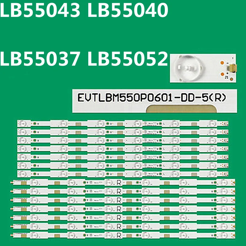 Bandes LED pour LB55043, nouveau, 14 pièces, 55PUS6272, 55PUT6400, 55PFF5650/T3, 55PFF6650