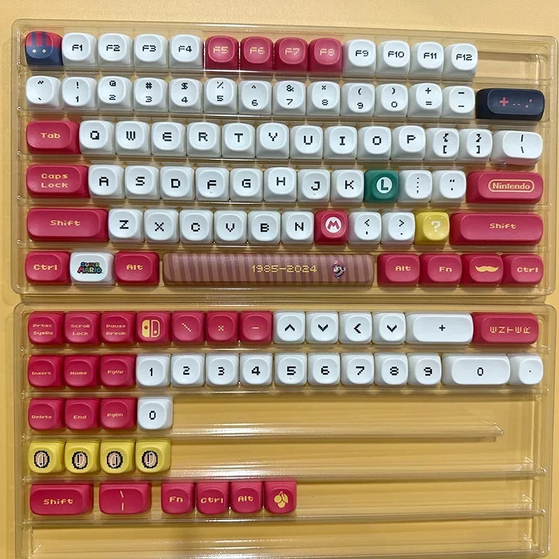 

MINISO Mario MOA колпачки для клавиш колпачки для клавиатуры для механической клавиатуры стильный PBT игровой стиль клавиатура декоративные колпачки для клавиш подарки