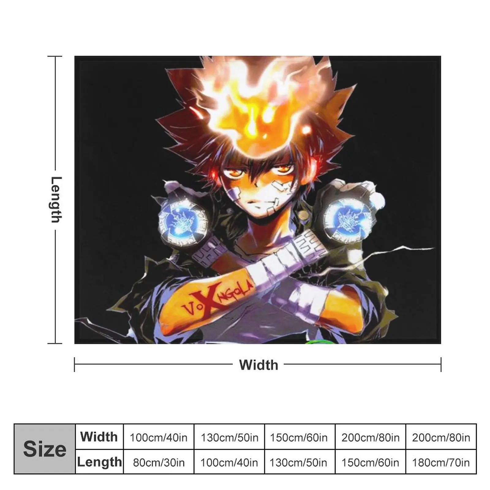 Katekyo Hitman Reborn Tsunayoshi Sawada Throw Blanket Decoratives Thin Blankets