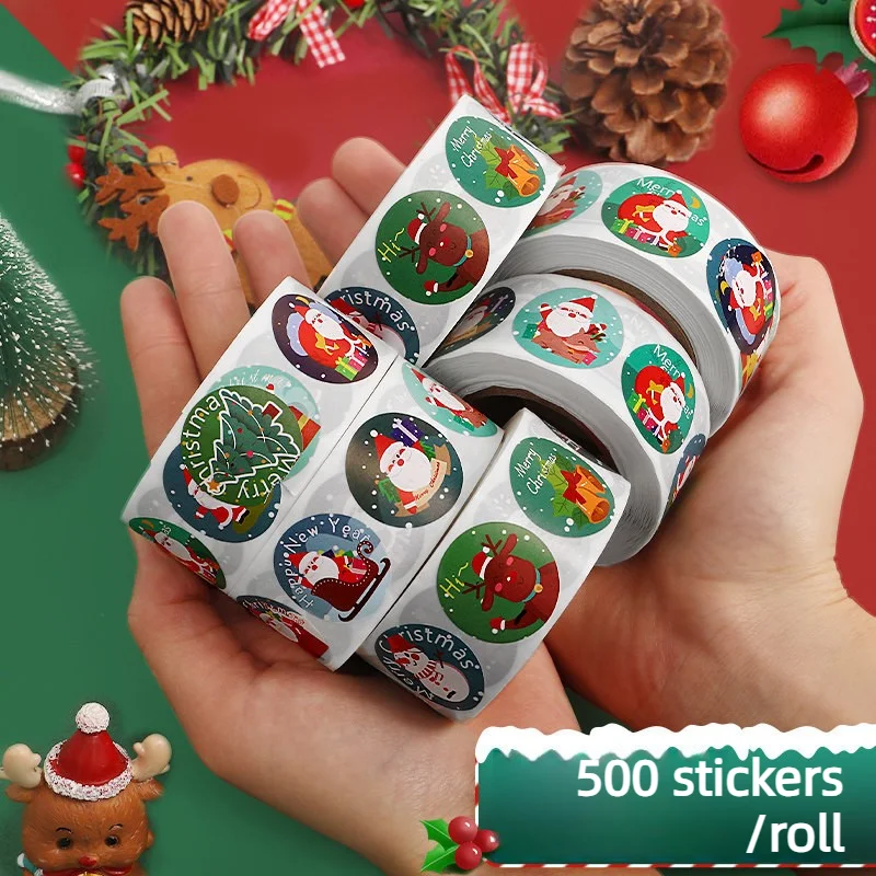 Roll Labels Sealing Stickers for Boys Girls Kids Reward Student Stickers Scrapbook Packaging Seals DIY Accessories