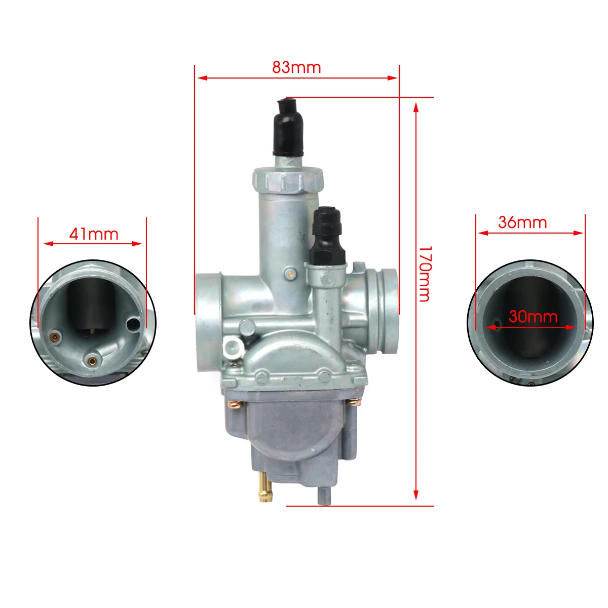 Alconstar Carburetor Carby For KAWASAKI BAYOU 220 KLF220 Barako 175 Cable Choke 1988-2001