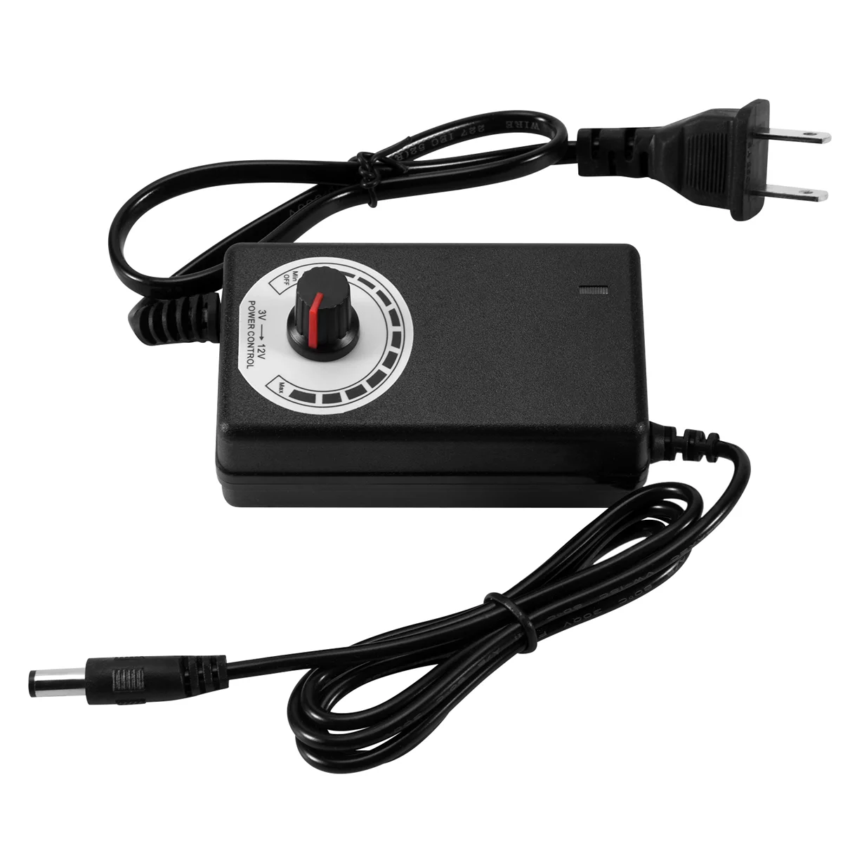 AC to DC Adapter 12V 2A Adjustable Power Supply Motor Speed Controller with US Plug For Electric Fan and Pump