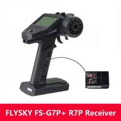 FLYSKY FS G7P nadajnik z odbiornikiem R7P z ekranem wyświetlacza 7CH 2.4G protokół ANT Gun pilot do samochodów RC łodzi