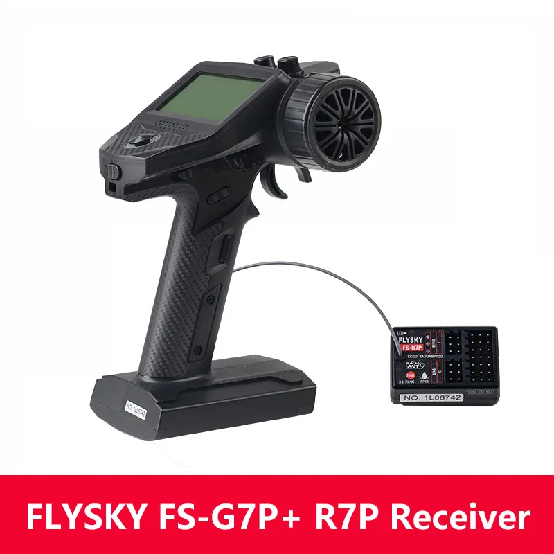 FLYSKY FS G7P Transmitter with R7P Receiver with Display Screen 7CH 2.4G Protocol ANT Gun Remote Controller for RC Cars Boats