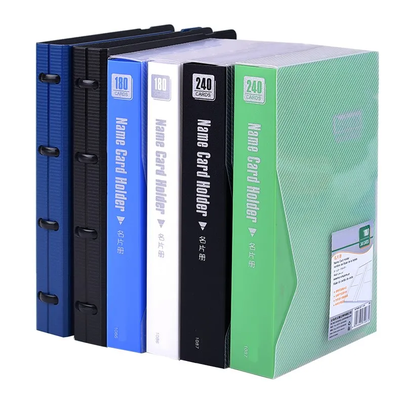 1 قطعة/الوحدة حامل بطاقة العمل 240-حافظة ومخزون البطاقات لقرطاسية المكتب