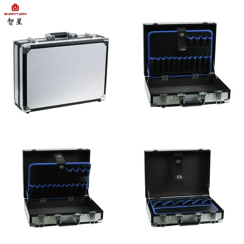 Customizable-Zhixing GIANTION Toolbox Portable aluminum alloy toolbox, equipment and instrument storage box, tool bag