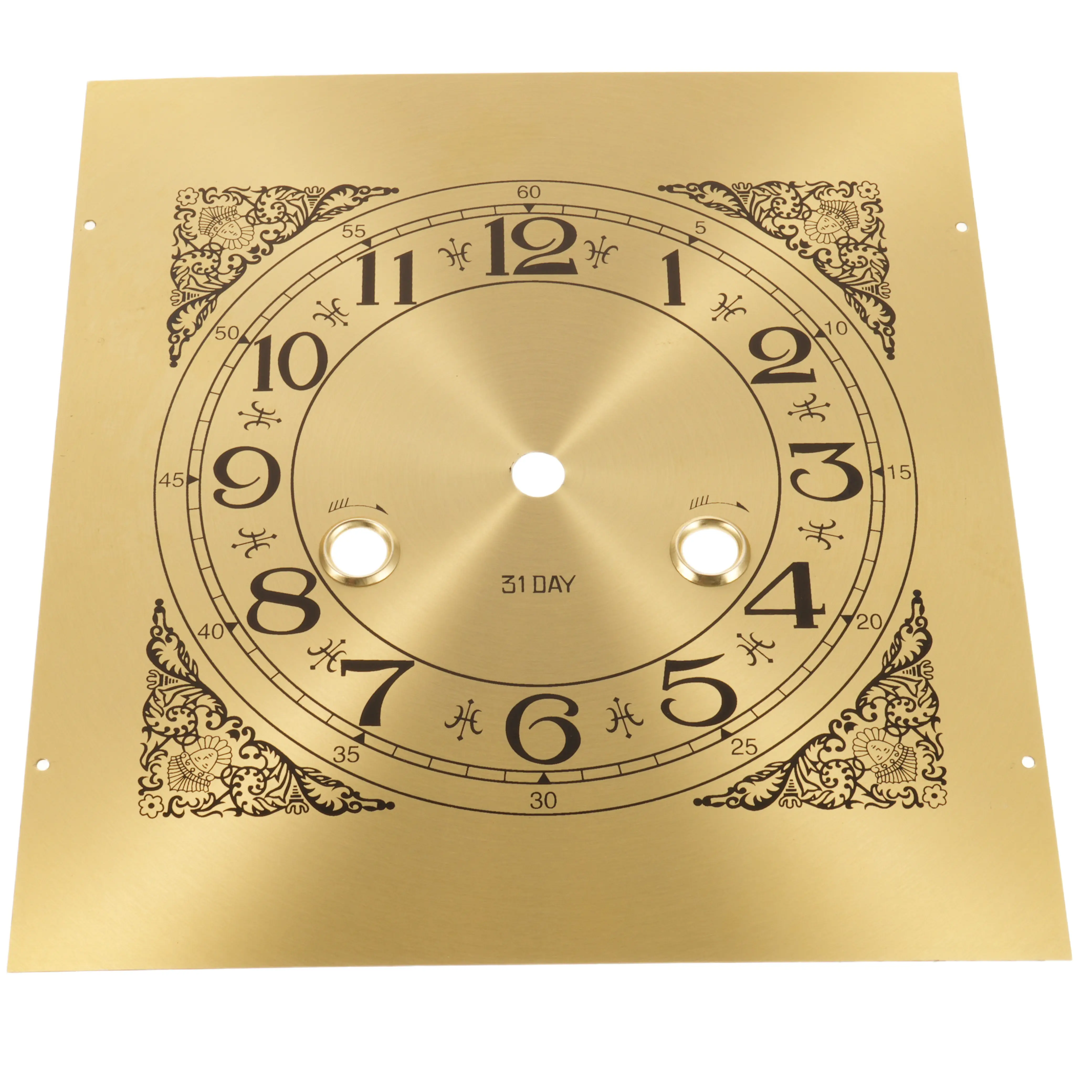 

Mechanical Wall Clock Dial Face Metal Repair Replacement For Grandfather Vintage Clocks Diy Roman Arabic Numerals Panel
