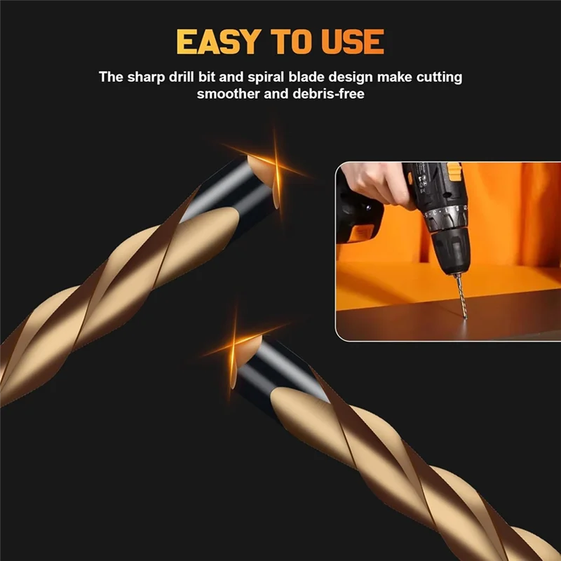 ABHB-Munta da taglio per cartongesso Punte per router per cartongesso da 1/8 di pollice, punta guida Brocas Para cartongesso da utilizzare con seghe a spirale per porta