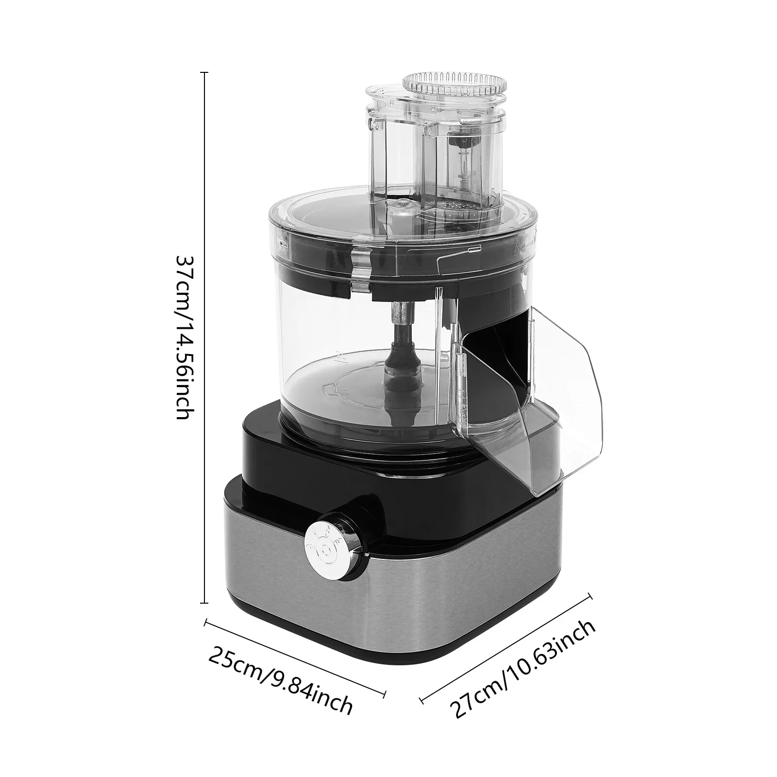 5-in-1 600W Commercial Electric Vegetable Cutter 900r/min Food Vegetable Processor 420 Stainless Steel