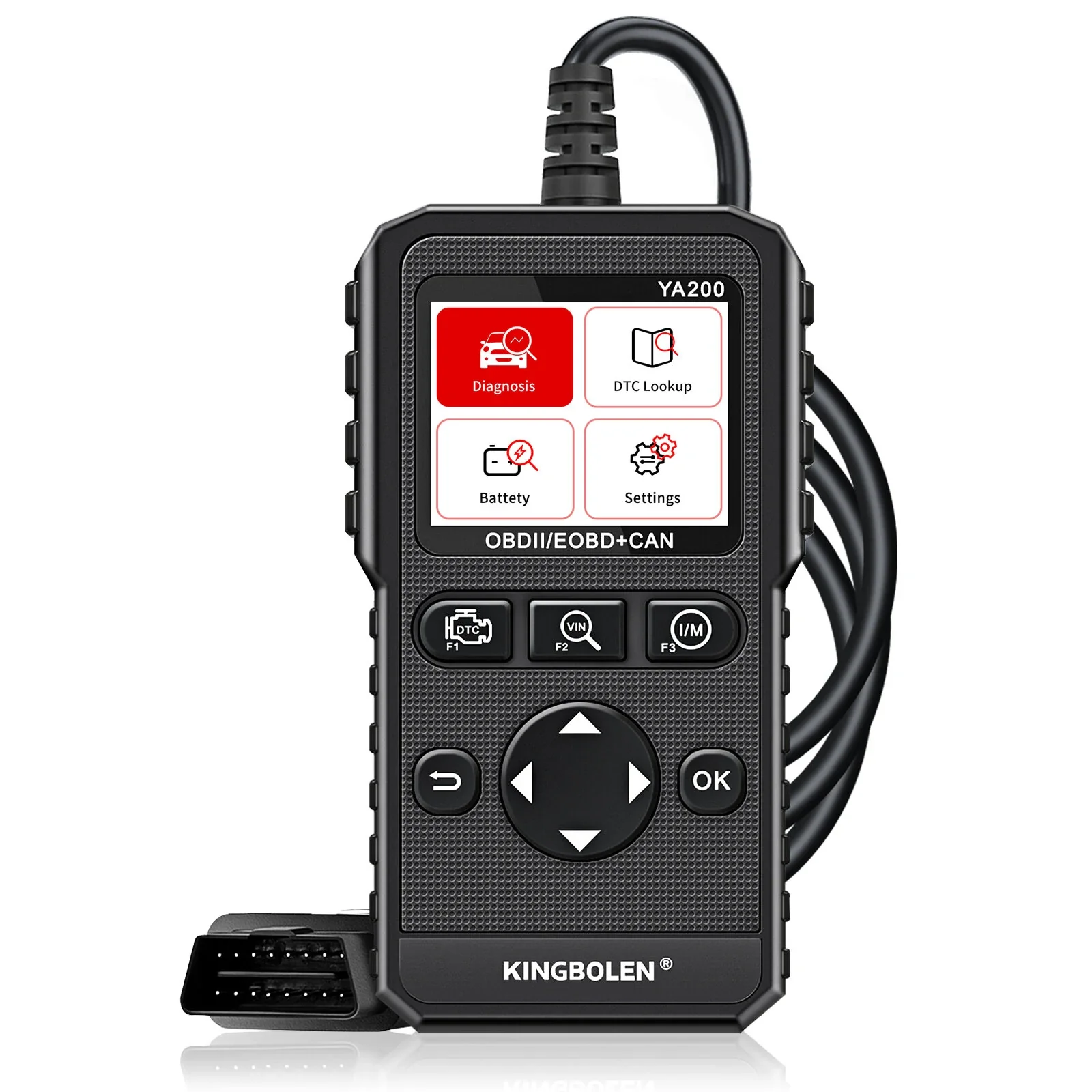 KINGBOLEN YA200 Car Engine Diagnostic Tool Professional Check Engine Light OBD2 Scanner Diagnostic Machine For Cars Engine DTC