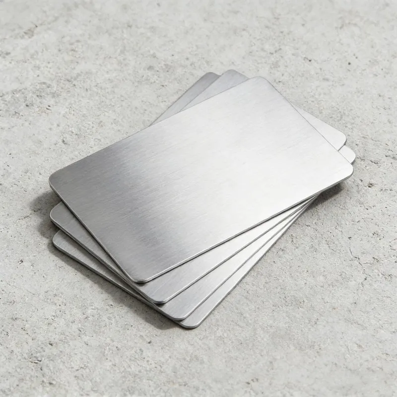 

Набор из 10 матовых визитных карточек из нержавеющей стали с гравировкой, мягкая текстура для переговоров в обслуживании в промышленности