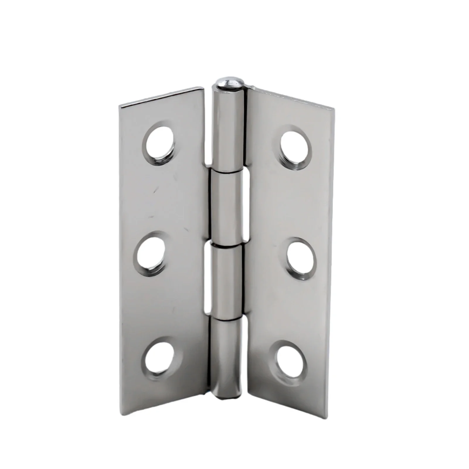 10pcs Hardware Stainless Steel Hinge Door Connector Drawer Mounting Holes Durables Furniture Bookcase Window Cabinet Home