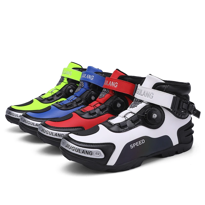 Sapatos de equitação de motocicleta, botas curtas, sapatos de corrida, novo