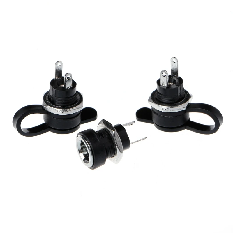 Conector montaje Panel conector fuente alimentación DC-022B, 5,5x2,1mm, 5 uds.