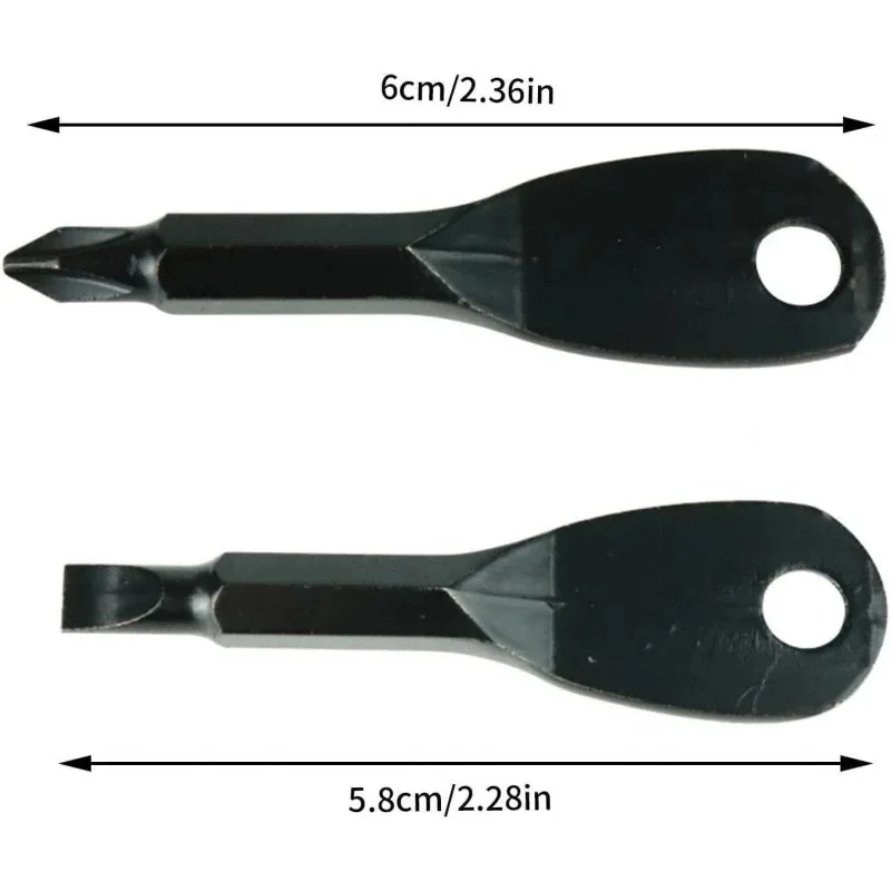 Não em estoque. fora do estoque.. Conjunto de chave de fenda de chaveiro Conjunto de chave de fenda 2 em 1 com cabeça chata e broca Phillips prático multi para