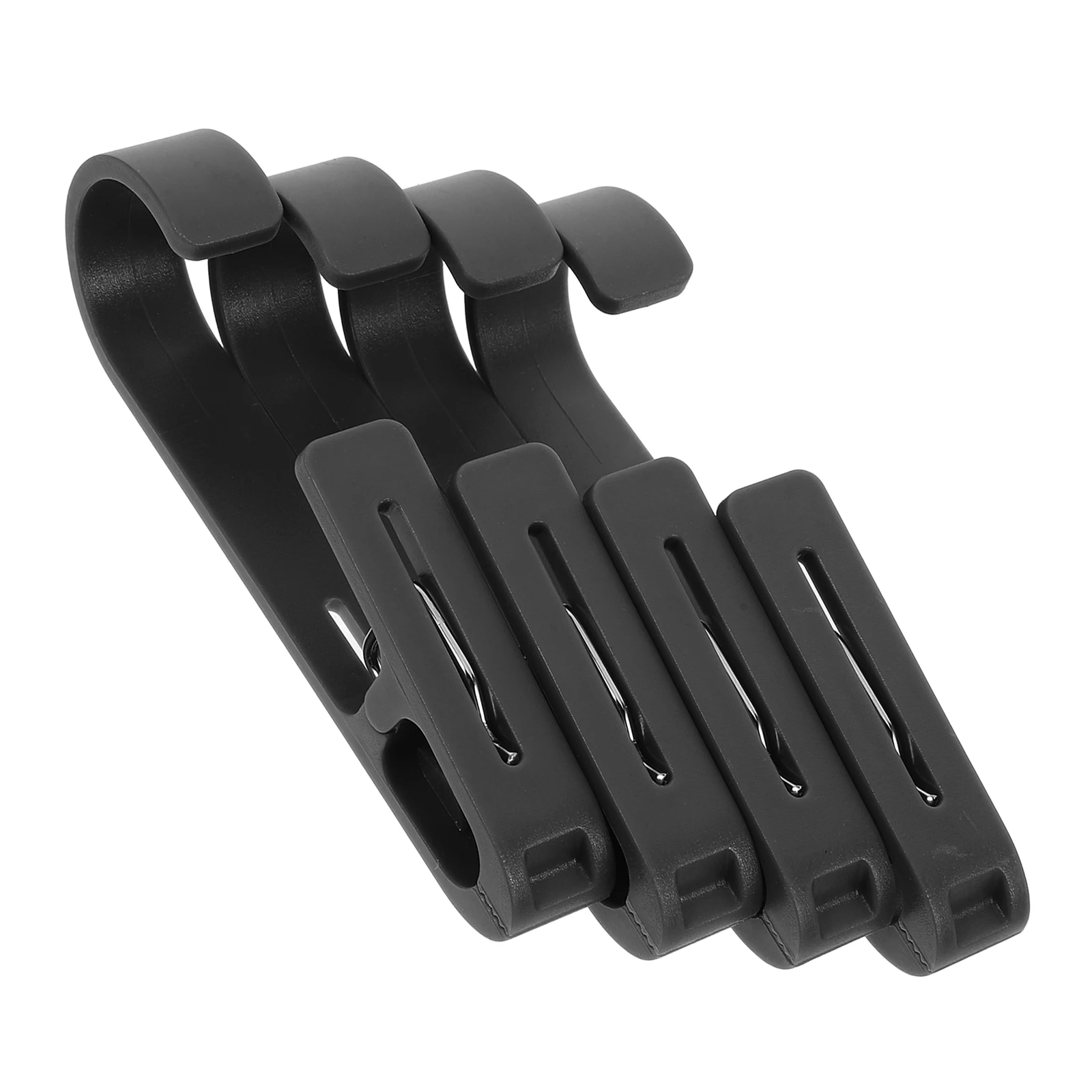

4 Pcs Hanger Clothes Rack Closet Finishing Clip Hanging Clips Hook Curtain Hooks Space Saver Baby Drying