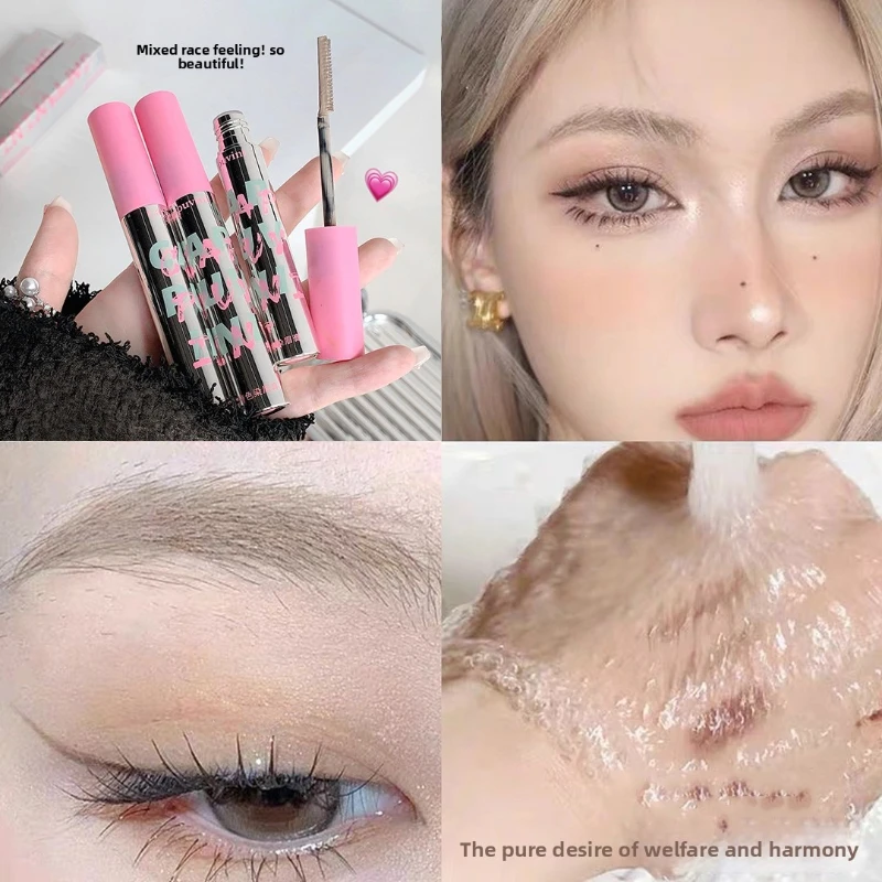 Pente pequeno tintura pinkcolorido sobrancelha gel resistente a manchas cosméticos acessível estudante-amigável maquiagem natural sobrancelha produtos de beleza