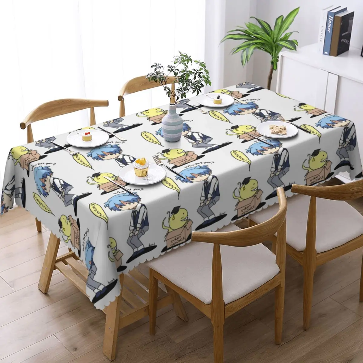 Assassination Classroom Octopus Koro Sensei Tablecloth Restaurant Kitchen Rectangular Tablecloth Tablecloth Dining Table Cover