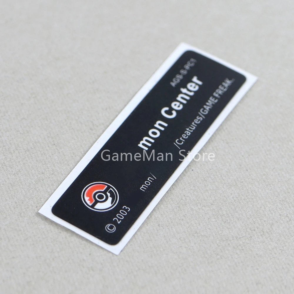 5 шт. для GBA/GBA SP/GBC/GBP игровая консоль, крышка батарейного отсека, наклейка, новые этикетки, наклейки, замена для Gameboy Advance