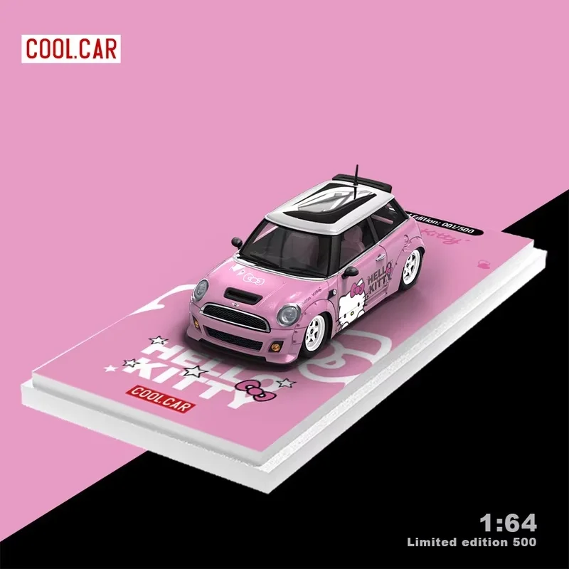 

Cc 1 64 Scale Mini Hello Kitty Pink Diecast Metal Car Model Realistic Detail Collectible Display Gift Small Simulation Alloy