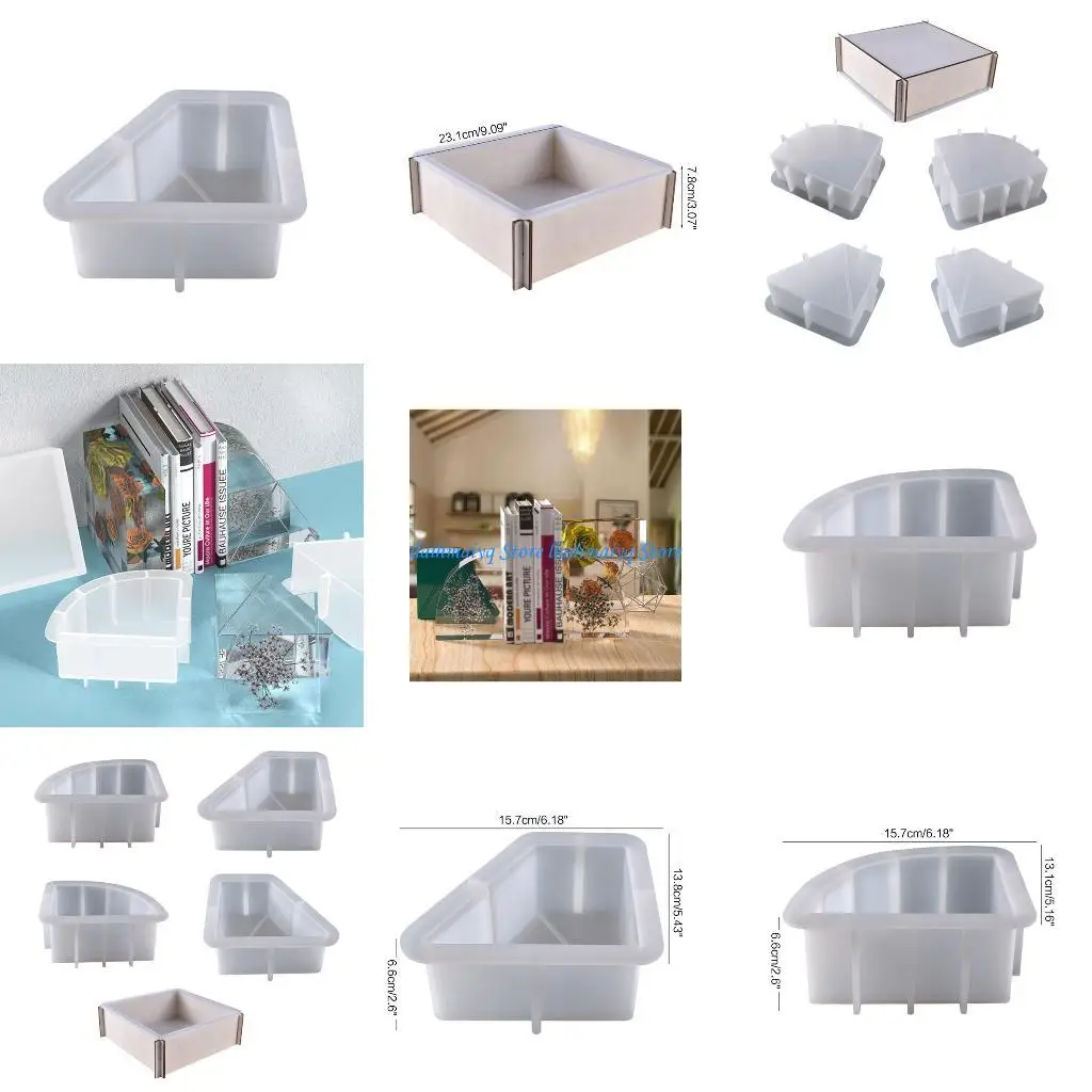 

573B Epoxy Resin Mold Vase Casting Maker Easy Operate & Clean Bookend Modeling Tools