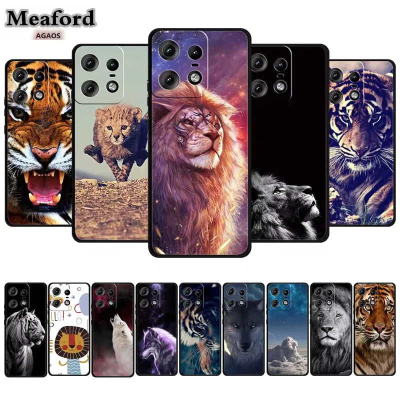 Printed Animals Patterns Case for Moto Edge 50 S50 X50 Soft Silicone Cover Motorola Edge 50 Pro Neo Ultra Fusion TPU Phone Shell