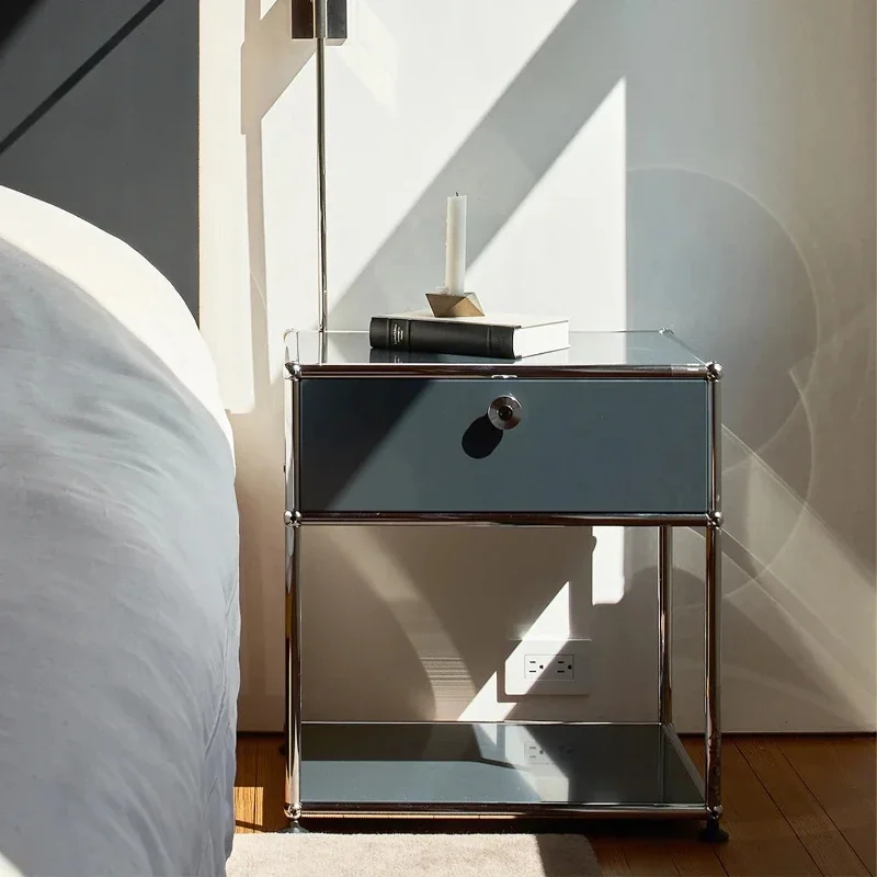 

Home Module Bedside Table Stainless Steel Storage Cabinet Living Room Cabinets Bedside Table Kitchen Cabinet Storage Locker