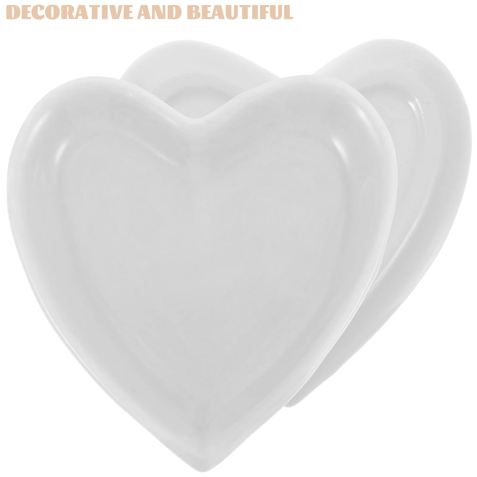 

Heart Jewelry Plate Ceramic Jewelry Tray Display Holder for Rings Earrings Bracelets Home Decor Organizer